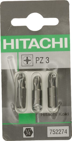 Embouts 1/4" PZ 3-25mm (3x) · réf. 752274