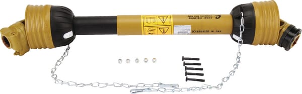 Arbre de transmission T80 L : 1110mm, avec limiteur à boulon de rupture B02, Comer — réf. T801110ENC12B02