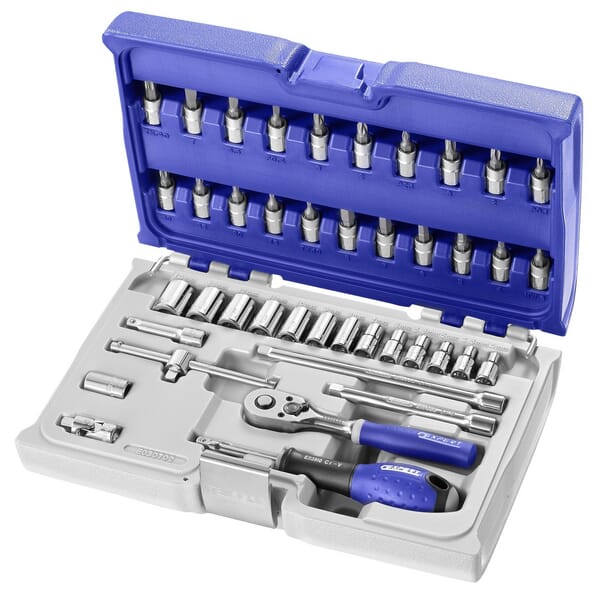 Compo. douilles 1/4" - 42 pcs · réf. E030702