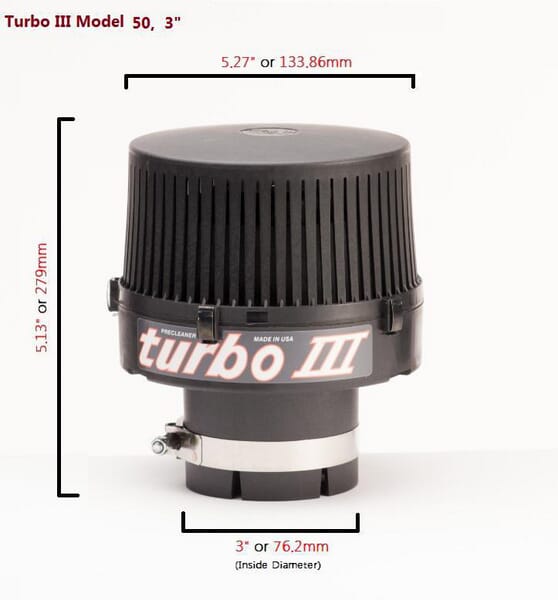 Filtre turbo® 3, Type 50-3". vue 2