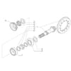Axle For 20.22 Crown And Bevel Gear Pair