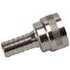 Nito coupling system - Female coupler x Hose end - Chrome-plated brass