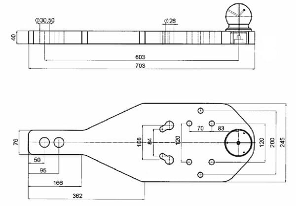 Barre inférieur K80 vue 5