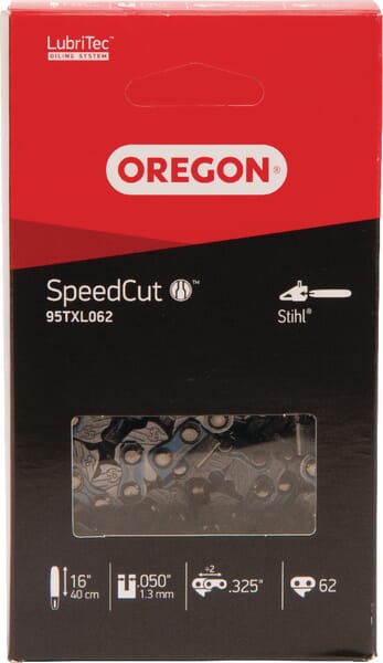 Chaîne de tronçonneuse .325" 1,3mm 62 DL demi-ciseau Speedcut Boite Oregon · réf. 95TXL062E