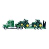 S01837 Low loader with 2 John Deere Tractors