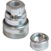 Bolted-brake coupling, flat seal