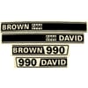 David Brown klistermærksesæt