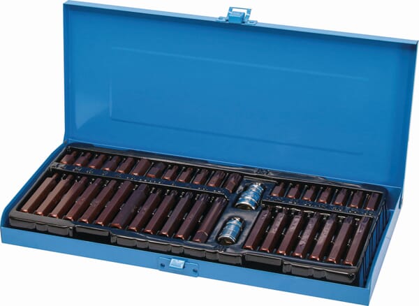 Jeu d'embouts – Hex, Torx, 12 pans XZN 40 pièces. · réf. 68150STI