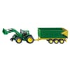 S01843 John Deere with front loader and trailer