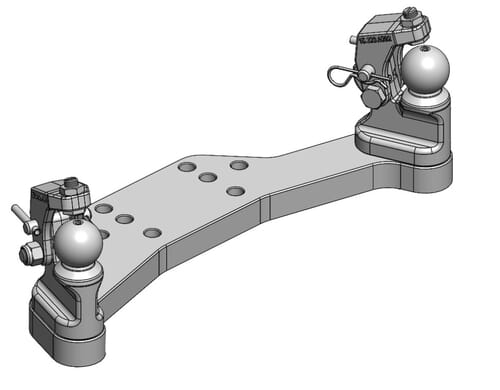 Direction forcée K50® D/G pour attelage de 50-55 mm · réf. 00522030A02