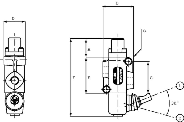 Vanne 2 voies DF 05-2-A-18L vue 3