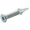 DIN 7504PTEK self-drilling screws with countersunk Torx head and wing teks, zinc-plated