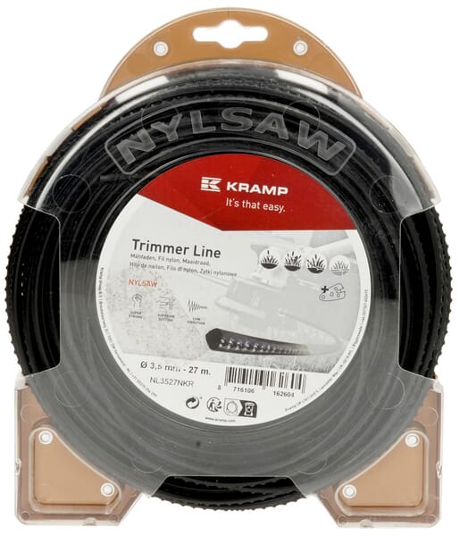 Fil de coupe Ø 3.5mm 27m carré noir Kramp — réf. NL3527NKR