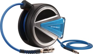 Enrouleur automatique carter fermé 5m - Ø6,5x10 - 1/4”, tuyau Lacm'Flex · réf. 326005LAC
