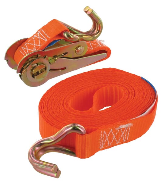 Upínací popruh typu 25A, 25 mm, 2dílná sada s úzkým špičatým hákem