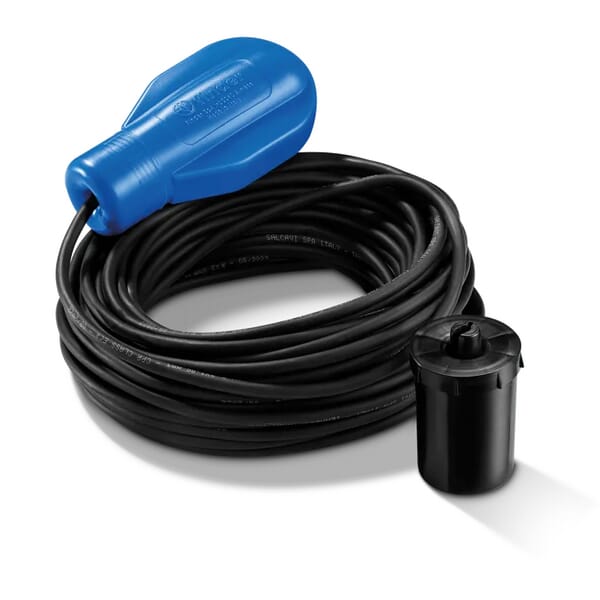 Interrupteur à flotteur 1W 10A eaux usées 5m · réf. 72A110000501