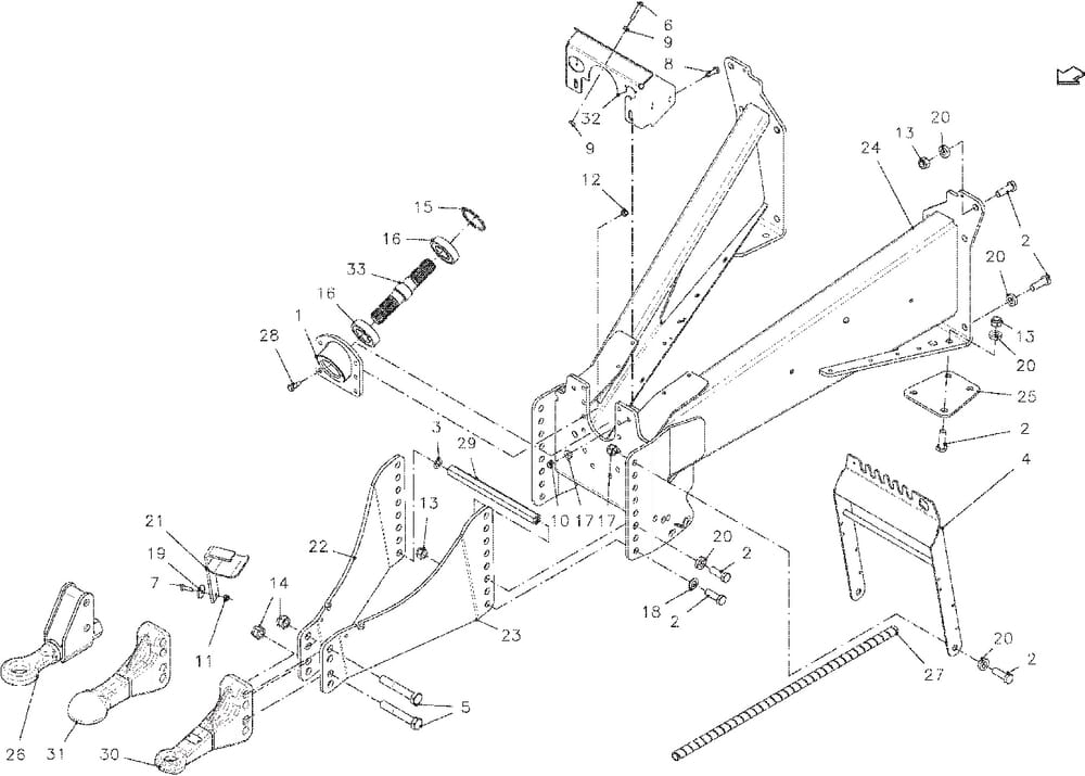 001 Závěsné zařízení, rám