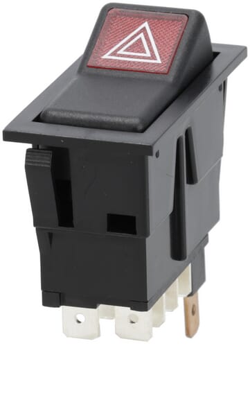 Interrupteur à bascule, I-0, 12V, 7 broches, avertisseur de danger — réf. SW10037KR