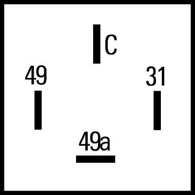 Relais clignot LED 4 pôles 24V · réf. 4DM009492001