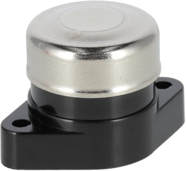 Interrupteur à bouton-poussoir, 12V, 6A, on-off (mom), bornes à vis — réf. SW10016KR