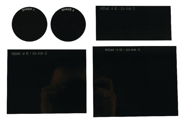 Ochranná svařovací skla tmavá