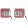 Rear light LED, rectangular, 12/24V, 98.8x106.5x35mm, gopart