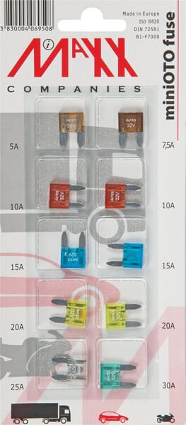 Assortiment de mini fusibles à lames · réf. SI20270