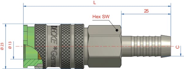 Coupleur 10 mm vue 2