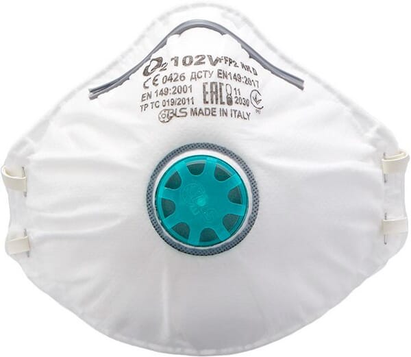 Dust mask O2 102V FFP2 NR D 20pcs
