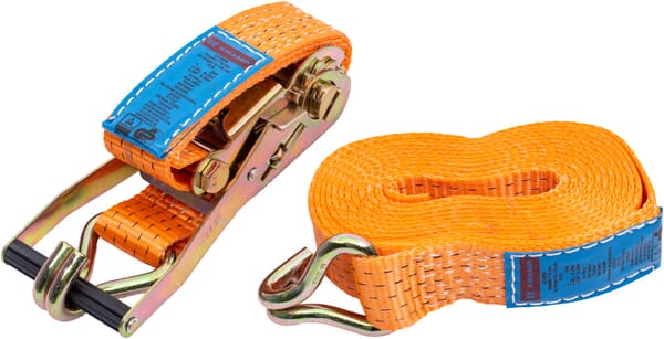 Upínací popruh typ 50, 25 kN, s ráčnou a hákem, 5m