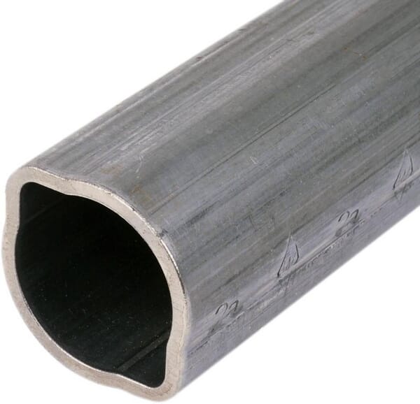 Tube profilé extérieur 2a, couleur citron, diamètre 57,5 x 48 x 4 mm, longueur : 1 400 mm · réf. 75351351400