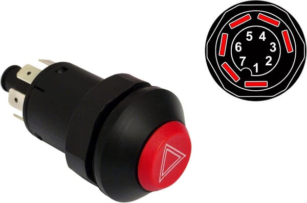 Bouton poussoir, hazard · réf. VPM5263