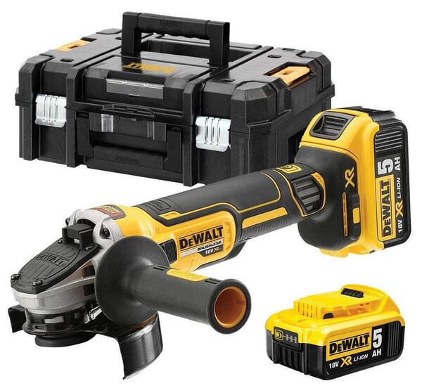 Meuleuse Ø125mm XR 18V + 2 batteries · réf. DCG405P2QW