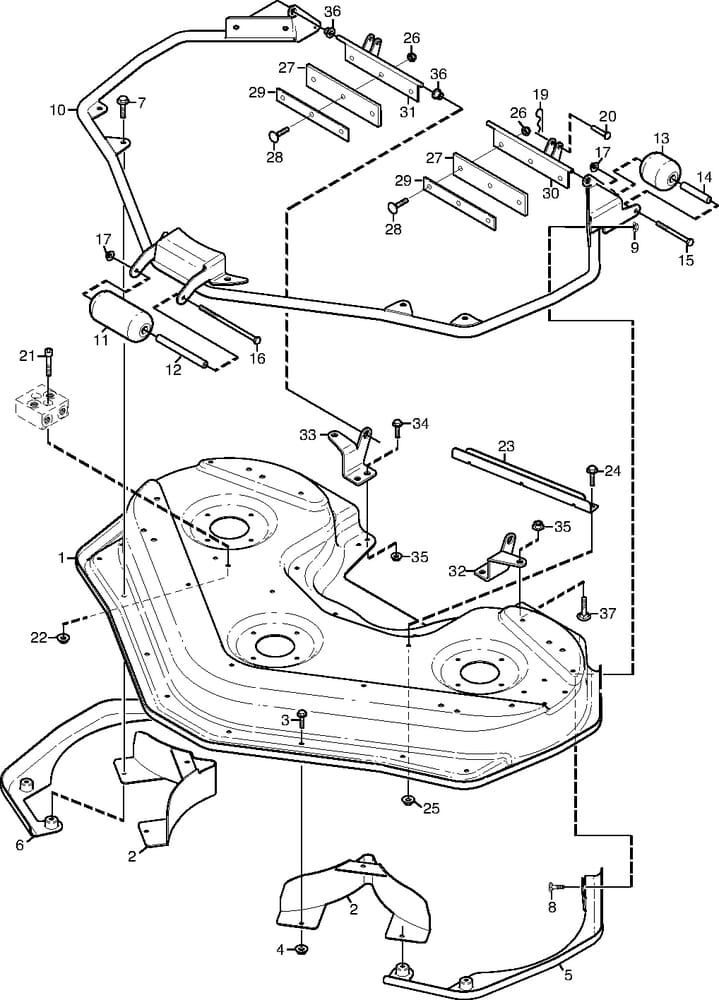 Kryt žací jednotky Stiga Titan 135B-135H DOD 13-7813-12 / 13-7823-22