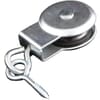 Sash pulley with screw eye, zinc plated