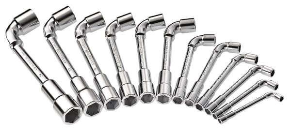 12 clés à pipe débouchées · réf. 75J12PB