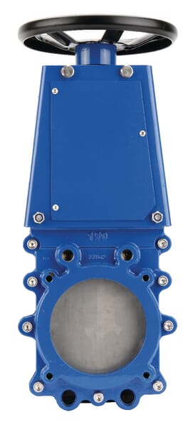 Vanne à couteau + manivel DN1 · réf. VGRH100