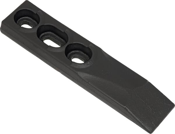 Pointe de cultivateur 350x80 mm droite/gauche, plate, 3 trous, convient pour Kverneland — réf. 5040217001320