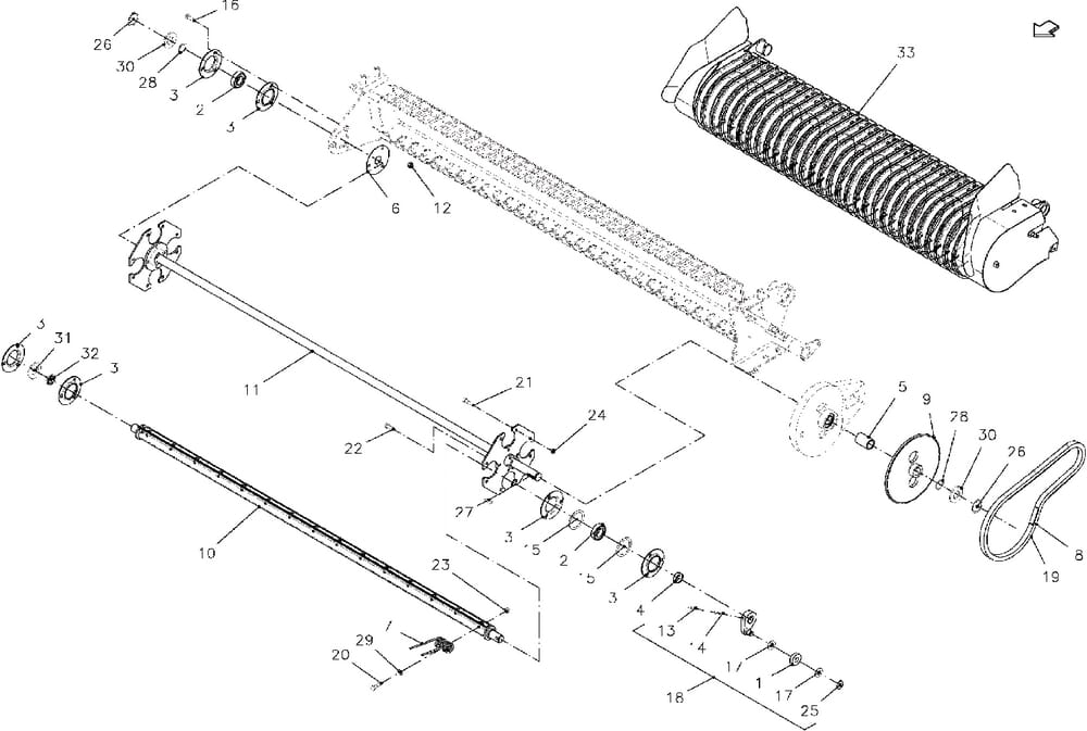 001 Skříň kuželového ozubeného kola