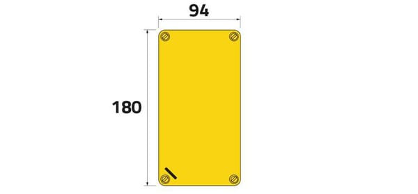 Boîtier plastiq 94 x 180 x 81 vue 2
