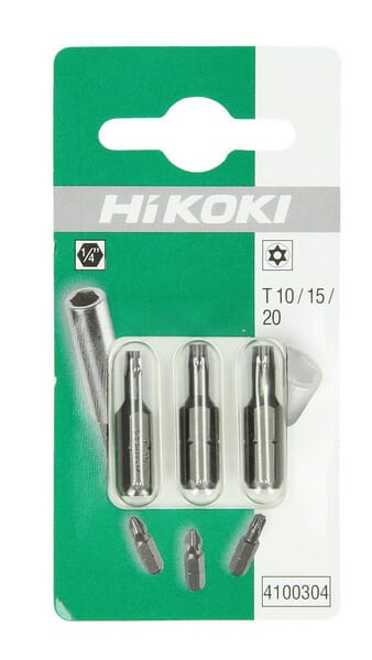 Embouts Torx 1/4" T10/T15/T20-25 mm · réf. 4100304