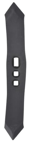 Pointe de cultivateur 400x55x15mm, réversible trempée, courbée, 3 trous — réf. CP783KR