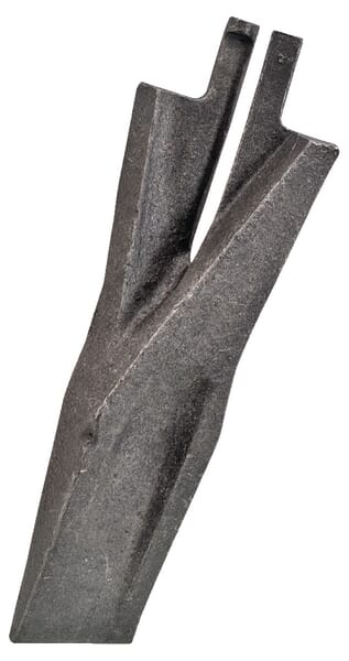 Pointe de partage 100x13mm, droite, plate, adaptée pour Överum — réf. 506072635