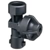 Teejet threaded nozzle holder with 1 connection and anti-drip valve