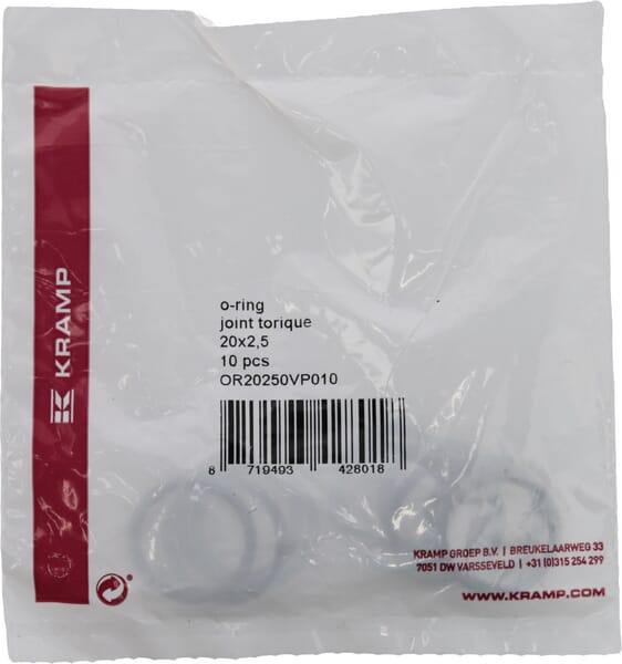 Joint torique 20x2,5 75 shore Viton 10x — réf. OR20250VP010