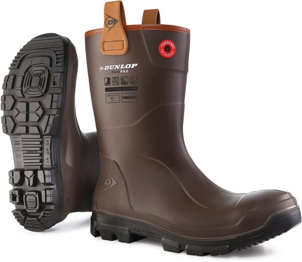 Bezpečnostní holínky RigPRO FS, tmavě hnědé