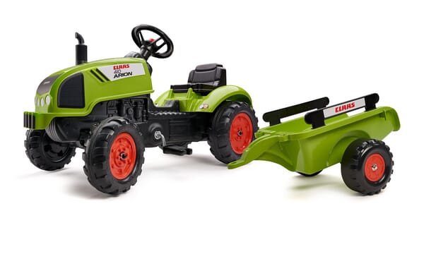 Tracteur Claas avec remorque et capot ouvrant — réf. F2041C