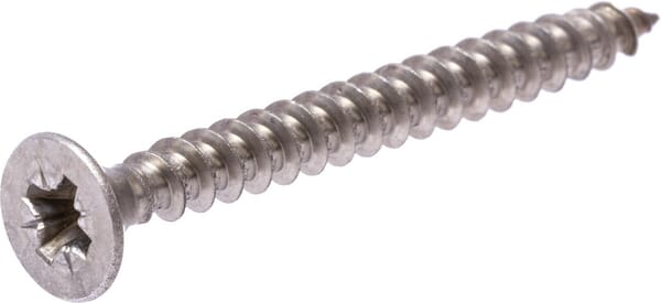 Vis à bois, Ø 6x60 mm, PZ3, à tête fraisée, acier inoxydable — réf. SPS660RVSP100