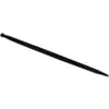 Loader tine, straight, double T section 42x1100mm, pointed tip with M28x1.5mm nut, black, Battista Porteri