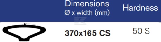 Pneu semi-pneumatique vue 2